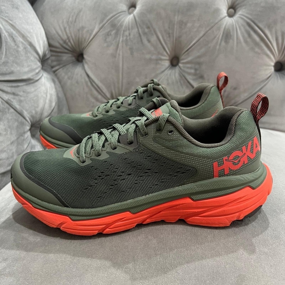Hoka One One Challenger ATR 6W Trail Running Shoes Men 7 ThymeFiesta GreenOrange - Picture 10 of 16